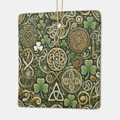 Keltische Blüte Keramikornament (Links)