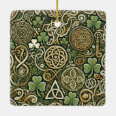 Keltische Blüte Keramikornament (Rückseite)