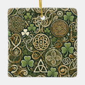 Keltische Blüte Keramikornament (Vorderseite)