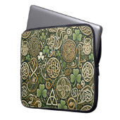 Keltische Blüte Laptopschutzhülle (Vorderseite Links)