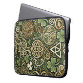 Keltische Blüte Laptopschutzhülle (Vorderseite Links)