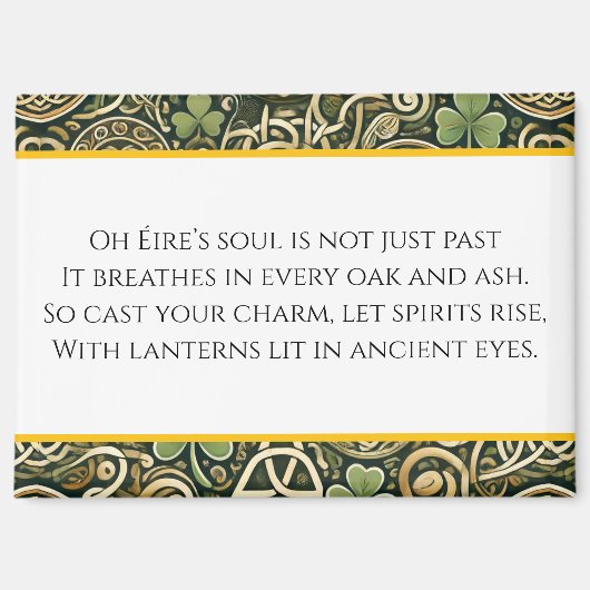 Keltische Blüte Magnet (Vorderseite)