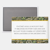 Keltische Blüte Magnet (Vorderseite/Rückseite)