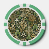 Keltische Blüte Pokerchips (Vorderseite)