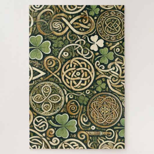 Keltische Blüte Puzzle (Vertikal)
