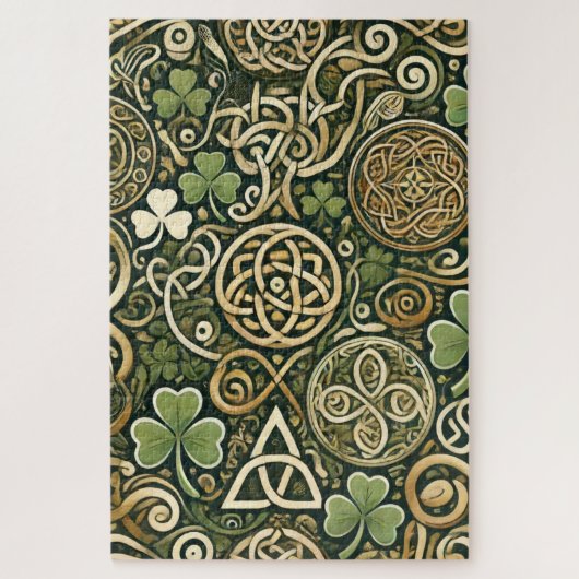 Keltische Blüte Puzzle (Vertikal)