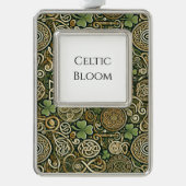 Keltische Blüte Rahmen-Ornament Silber (Vorderseite)