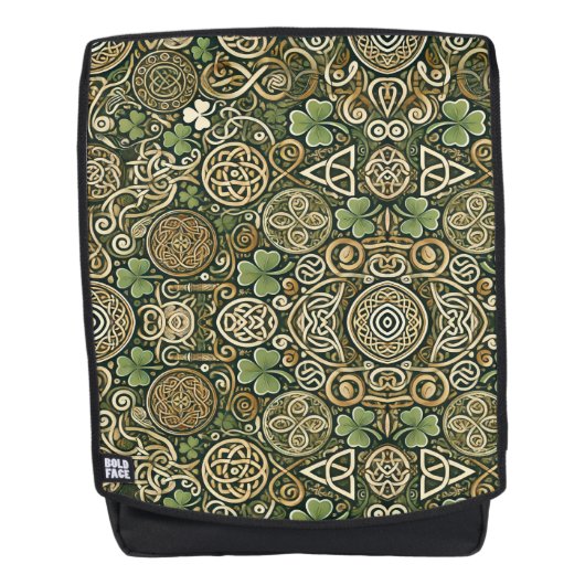 Keltische Blüte Rucksack (Vorderseite)