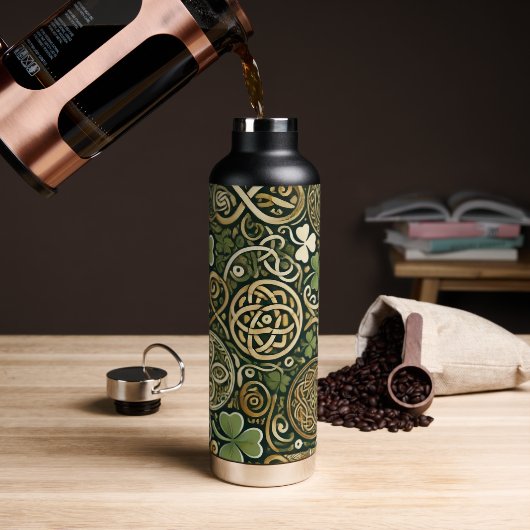 Keltische Blüte Trinkflasche (Kaffee)