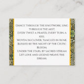 Keltische Blüte Visitenkarte (Vorderseite)