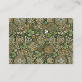 Keltische Blüte Visitenkarte (Rückseite)