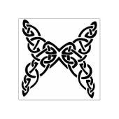 keltische Briefmarke des Knotenschmetterlings Gummistempel (Prägung)