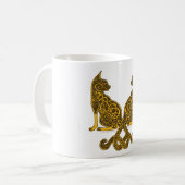 keltische Bronzegold der Katzen 6 Kaffeetasse (Vorderseite Links)
