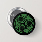 Keltische Button und Buttons, irischer Triskel Spi (Vorne & Hinten)