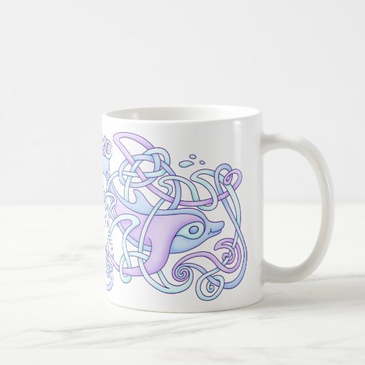 Keltische Delphin-Tasse Kaffeetasse (Rechts)