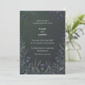 Keltische Distel-Hochzeitseinladung Einladung (Stehend Vorderseite)