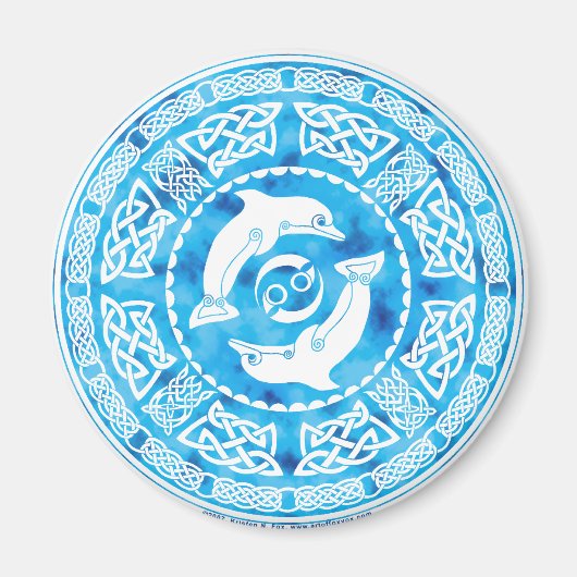 Keltische Dolphin Magnet (Vorne)