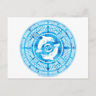 Keltische Dolphin Postkarte