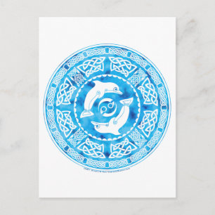 Keltische Dolphin Postkarte