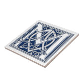 Keltische Drache-Initiale M Fliese (Seite)