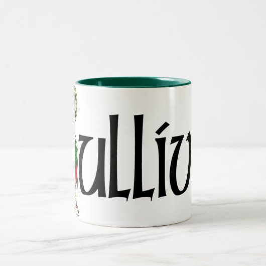 Keltische Drache-Tasse Sullivans Zweifarbige Tasse (Mittel)