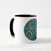 Keltische Drache Triskele Tasse (Vorderseite Links)