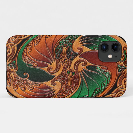 Keltische Drachen Case-Mate iPhone Hülle (Rückseite (Horizontal))