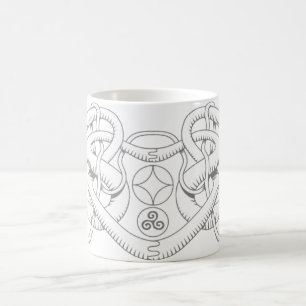 Keltische dreifache Herz-Tasse Kaffeetasse