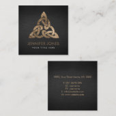 Keltische Dreifaltigkeit Quadratische Visitenkarte (Vorne/Hinten)