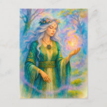 Keltische Druiden zaubern strahlende Energiesphäre