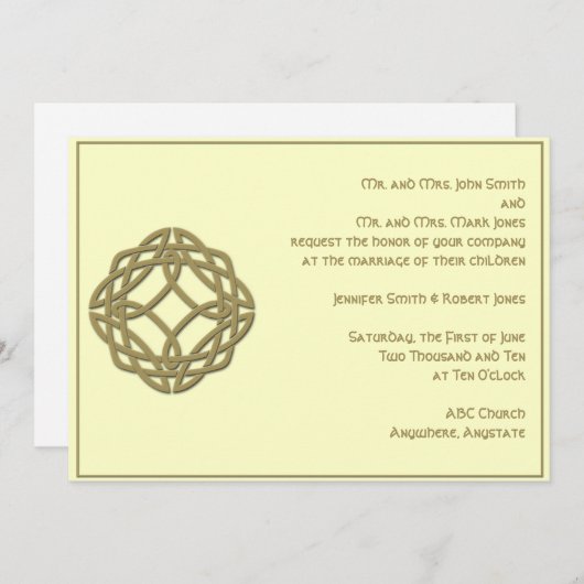 Keltische Einladung (Vorne/Hinten)