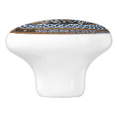 Keltische Entwurfs-Tür oder Fach-Griff Keramikknauf (Seitenansicht)