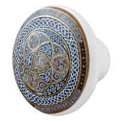 Keltische Entwurfs-Tür oder Fach-Griff Keramikknauf (Rechts)