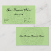 Keltische Entwurfs-Visitenkarte - heller Perltang Visitenkarte (Vorne/Hinten)