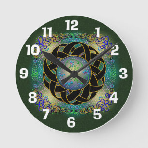 Keltische Entwurfsuhr Runde Wanduhr