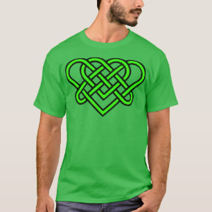 keltische ewige Liebe kennt Romantik Herz Green De T-Shirt
