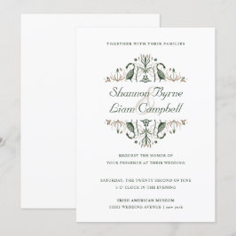 keltische Folkkunst | Moderne Hochzeit mit irische Einladung