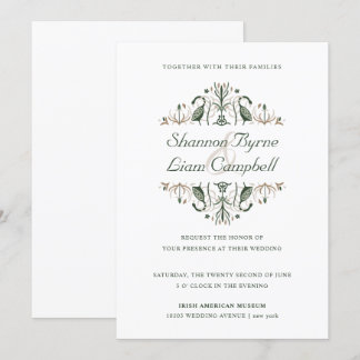 keltische Folkkunst | Moderne Hochzeit mit irische Einladung