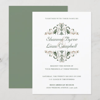 keltische Folkkunst | Moderne Hochzeit mit irische Einladung