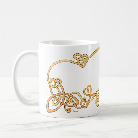 Keltische Fox-Tasse Kaffeetasse (Links)