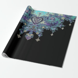 Keltische Fraktal-Tapisserie-keltischer Geschenkpapier