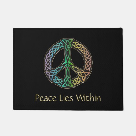 Keltische Friedenszeichen-Fußmatte Fußmatte (Vorderseite)