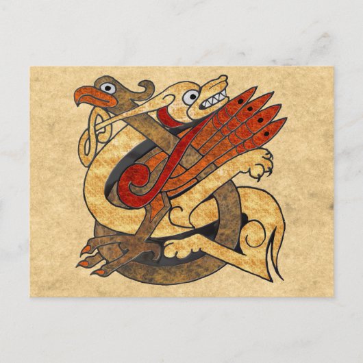 Keltische Geschöpfe Postkarte (Vorderseite)