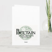 Keltische gewundene Karte, irischer Karte (Rückseite)