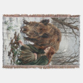 Keltische Göttin & Wildschwein Decke (Vorderseite)