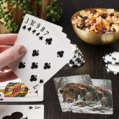 Keltische Göttin & Wildschwein Spielkarten (In Situ)