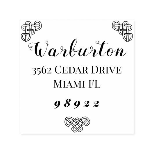 Keltische Grenze, moderne Schriftart Permastempel (Design)