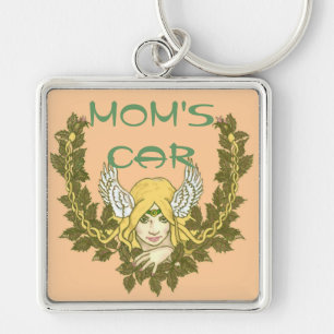 Keltische grüne Dame Wreath Schlüsselanhänger