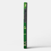 Keltische Grünknochen und Blätter Case-Mate iPhone Hülle (Rückseite / Links)