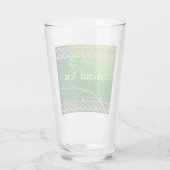 Keltische Grünknochen und Blätter Glas (Rückseite)